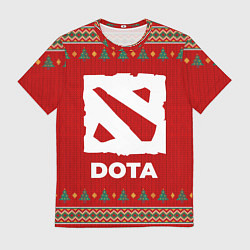 Футболка мужская Dota new year, цвет: 3D-принт