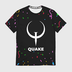 Футболка мужская Quake конфети, цвет: 3D-принт