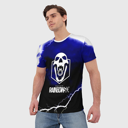 Мужская футболка Rainbow six storm / 3D-принт – фото 3
