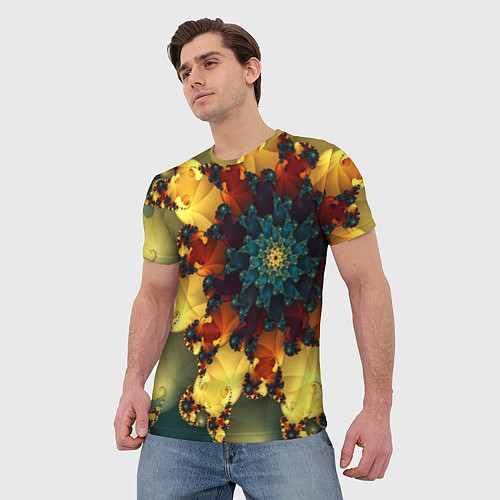 Мужская футболка Психоделика / 3D-принт – фото 3