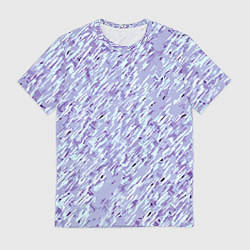 Футболка мужская Холодный сиреневый текстурированный, цвет: 3D-принт