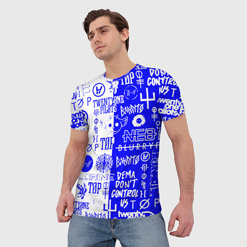Мужская футболка Twenty one pilots лого / 3D-принт – фото 3
