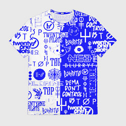 Футболка мужская Twenty one pilots лого, цвет: 3D-принт