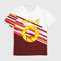 Футболка мужская Portal geometry game, цвет: 3D-принт