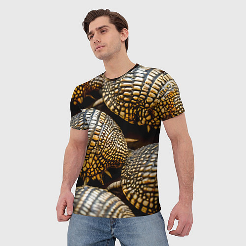 Мужская футболка Панцири броненосцев / 3D-принт – фото 3