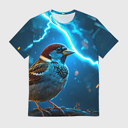 Футболка мужская Воробей в грозу, цвет: 3D-принт