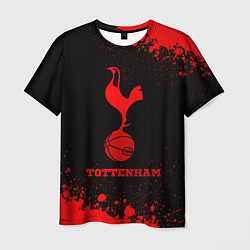 Футболка мужская Tottenham - red gradient, цвет: 3D-принт