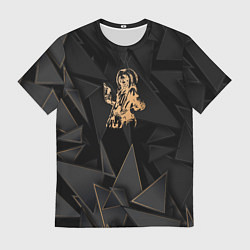 Футболка мужская Iron Maiden golden poly, цвет: 3D-принт