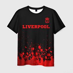 Футболка мужская Liverpool - red gradient посередине, цвет: 3D-принт