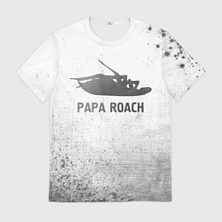 Футболка мужская Papa Roach - white gradient, цвет: 3D-принт