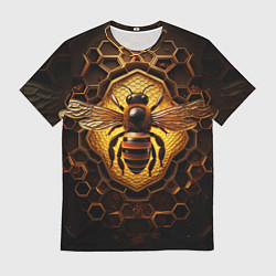 Футболка мужская Золотая пчела, цвет: 3D-принт