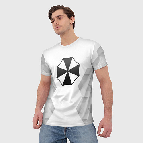 Мужская футболка Resident Evil white poly / 3D-принт – фото 3