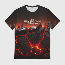 Футболка мужская Kingdom Come Deliverance 2 черные камни, цвет: 3D-принт