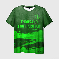 Футболка мужская Thousand Foot Krutch - green gradient посередине, цвет: 3D-принт