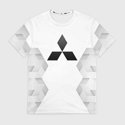 Футболка мужская Mitsubishi white poly, цвет: 3D-принт