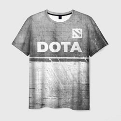 Футболка мужская Dota - grey gradient посередине, цвет: 3D-принт