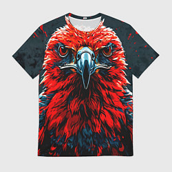 Футболка мужская Атланта Хокс красный орел, цвет: 3D-принт