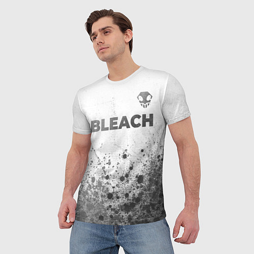 Мужская футболка Bleach - white gradient посередине / 3D-принт – фото 3