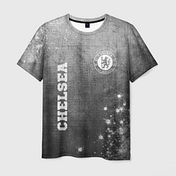Футболка мужская Chelsea - grey gradient вертикально, цвет: 3D-принт
