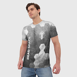 Футболка мужская Dead Space - grey gradient вертикально, цвет: 3D-принт — фото 2