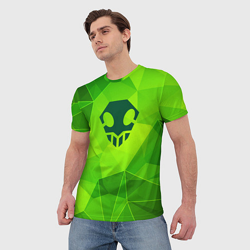 Мужская футболка Bleach green poly / 3D-принт – фото 3