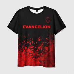 Футболка мужская Evangelion - red gradient посередине, цвет: 3D-принт