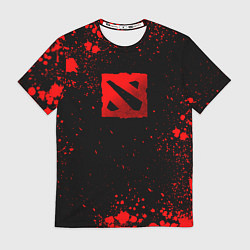 Футболка мужская Красные брызги - Dota 2, цвет: 3D-принт