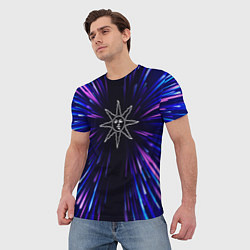 Футболка мужская Dark Souls neon energy, цвет: 3D-принт — фото 2