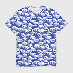 Футболка мужская Голубые бриллианты, цвет: 3D-принт