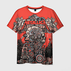 Футболка мужская Metallica - iron skeleton, цвет: 3D-принт