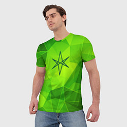 Футболка мужская Bring Me the Horizon green poly, цвет: 3D-принт — фото 2