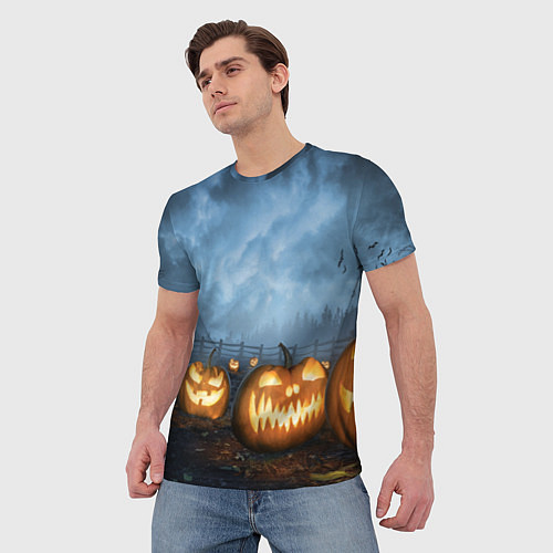 Мужская футболка Костюмы для halloween / 3D-принт – фото 3