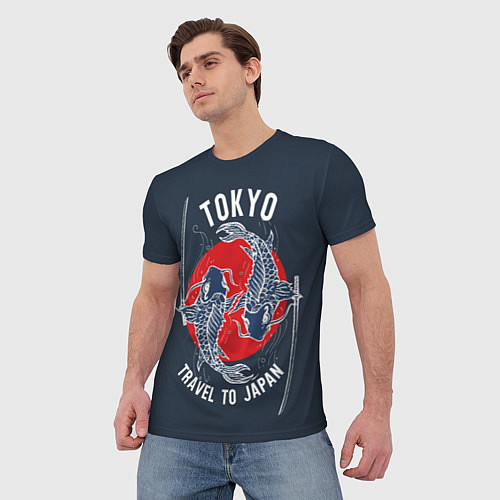Мужская футболка Токио путешествие в Японию / 3D-принт – фото 3