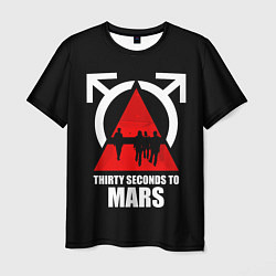 Футболка мужская 30 Seconds to Mars - poster, цвет: 3D-принт