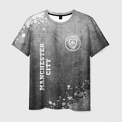 Футболка мужская Manchester City - grey gradient вертикально, цвет: 3D-принт