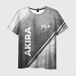 Футболка мужская Akira - grey gradient вертикально, цвет: 3D-принт