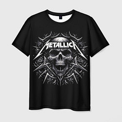 Футболка мужская Metallica - a skull with roses and thorns, цвет: 3D-принт