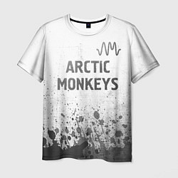 Футболка мужская Arctic Monkeys - white gradient посередине, цвет: 3D-принт