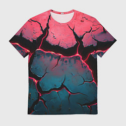 Футболка мужская Объемные разломы текстура, цвет: 3D-принт