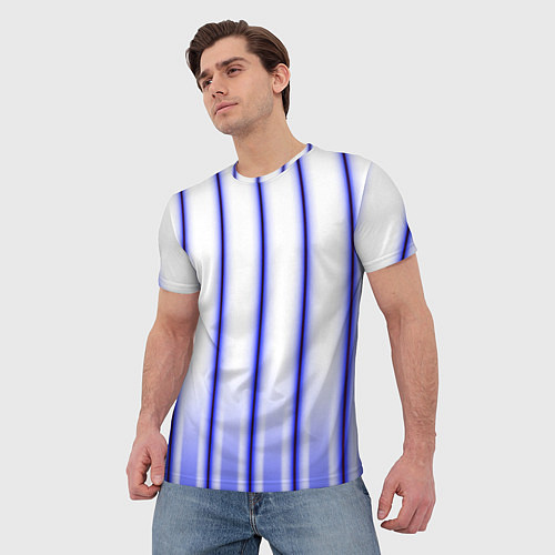 Мужская футболка Striped suit / 3D-принт – фото 3