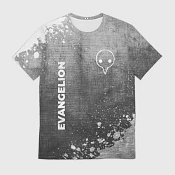 Футболка мужская Evangelion - grey gradient вертикально, цвет: 3D-принт