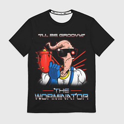 Футболка мужская Jim - worminator, цвет: 3D-принт