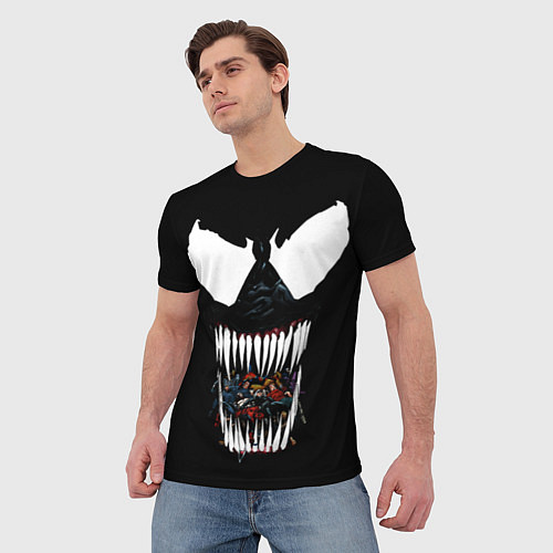 Мужская футболка Веном жрет / 3D-принт – фото 3