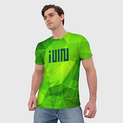 Футболка мужская Gidle green poly, цвет: 3D-принт — фото 2