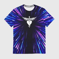Футболка мужская Bon Jovi neon energy, цвет: 3D-принт