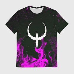Футболка мужская Quake fire neon, цвет: 3D-принт