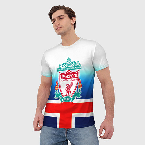 Мужская футболка Liverpool Англия / 3D-принт – фото 3