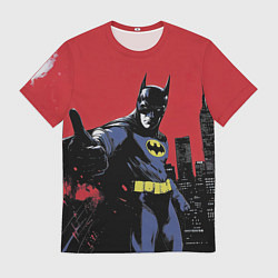 Футболка мужская Бэтмен показывает класс, цвет: 3D-принт