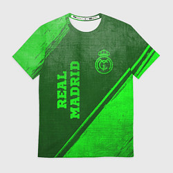 Футболка мужская Real Madrid - green gradient вертикально, цвет: 3D-принт