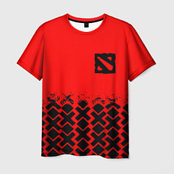 Футболка мужская Dota игровой паттерн, цвет: 3D-принт